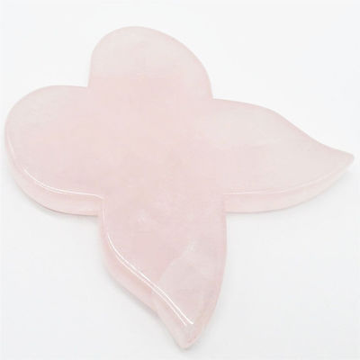 Las mejores herramientas naturales de cuarzo rosa Guasha para masajeador mariposa Guasha masajeador corporal OEM ODM