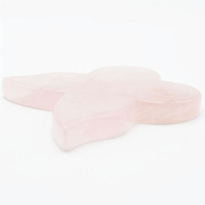 Las mejores herramientas naturales de cuarzo rosa Guasha para masajeador mariposa Guasha masajeador corporal OEM ODM