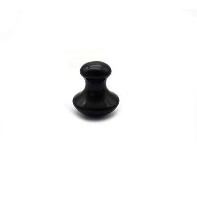 2024 Natural Negro Obsidiano Hongo Guasha Belleza Masaje Gua Sha Piedra Para Cara Modo Cuerpo No ABK-59