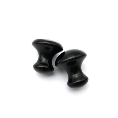2024 Natural Negro Obsidiano Hongo Guasha Belleza Masaje Gua Sha Piedra Para Cara Modo Cuerpo No ABK-59