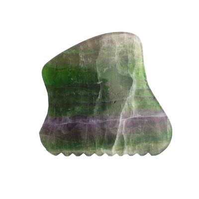 Modo de herramienta de raspado facial de piedra natural de Bian No abk-204 Marca privada Gua Sha Jade Therapy Herramientas de masaje facial