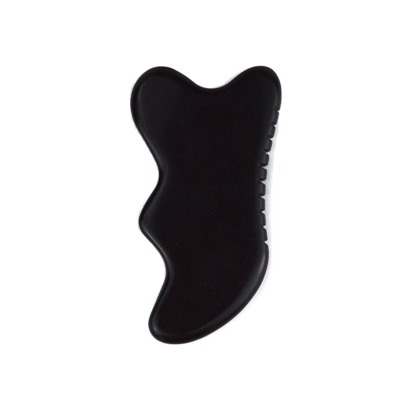 Pedra Negra Natural Gua Sha Herramienta de Masaje para Pies Cuello Volte Masaje Facial Profesional y Durable