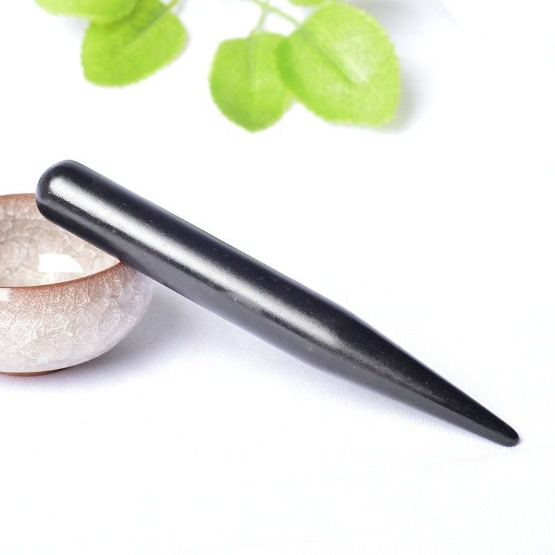 Acupuntura Punto Masaje Guasha Pluma de Cuidado para la Forma del Cuerpo de Dangle Charm Ball Bian Piedra Facial Gua Sha Masajista