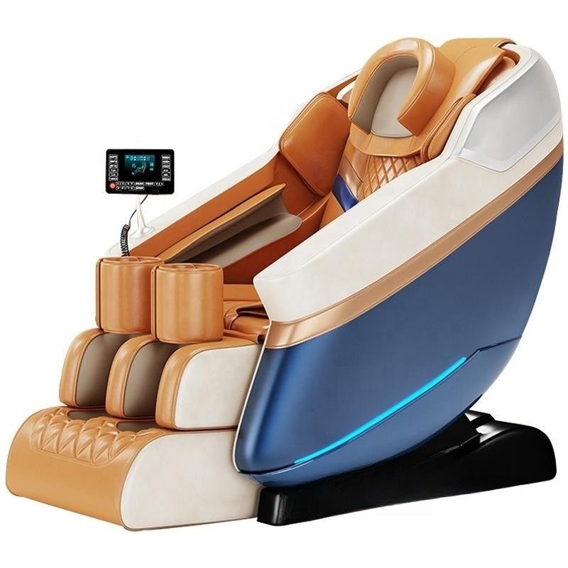 Cuero y esponja de PU Moda de lujo Smart Silla de masaje de cuerpo completo Bolsa de aire automática Masajista para salón de belleza Body Spa