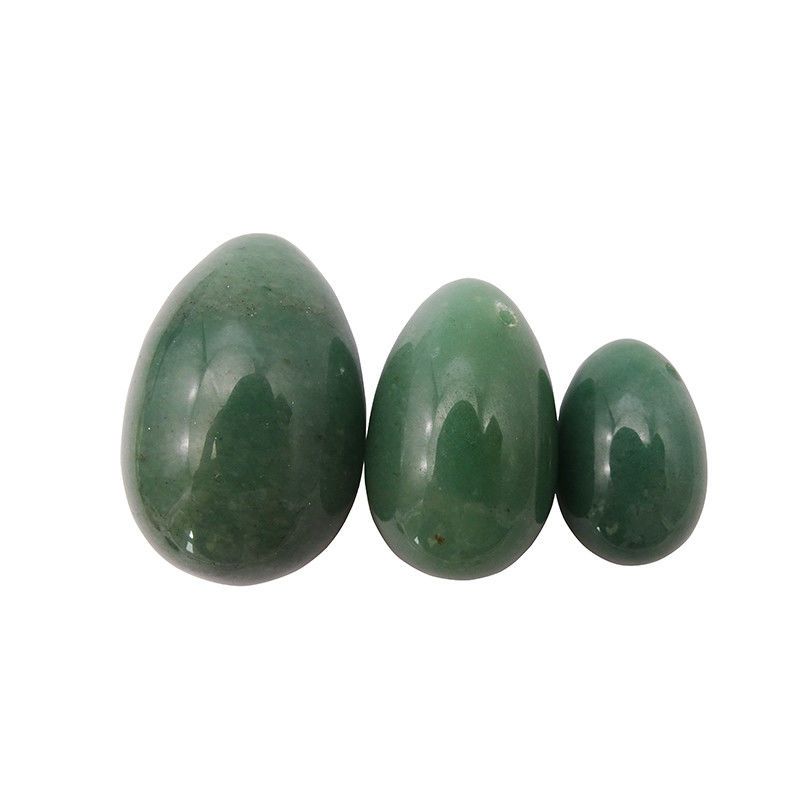 Salud de la mujer huevos de jade natural de aventurina verde para el suelo pélvico y el endurecimiento vaginal