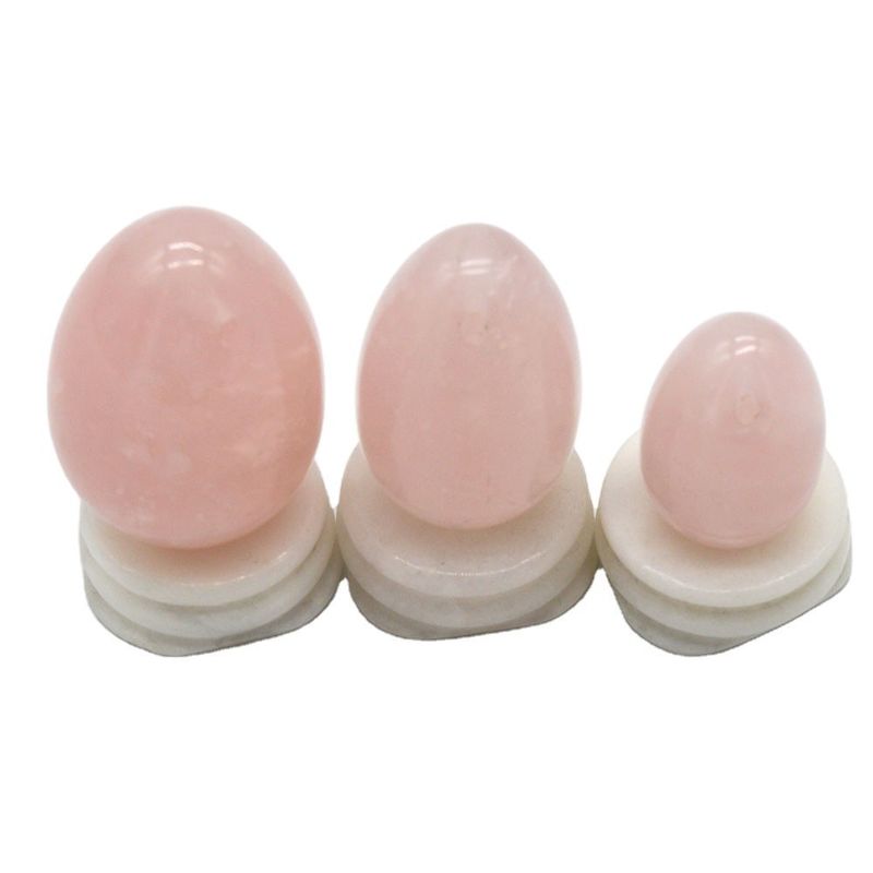 Huevos de piedra preciosa natural para herramientas de ejercicio deportivo