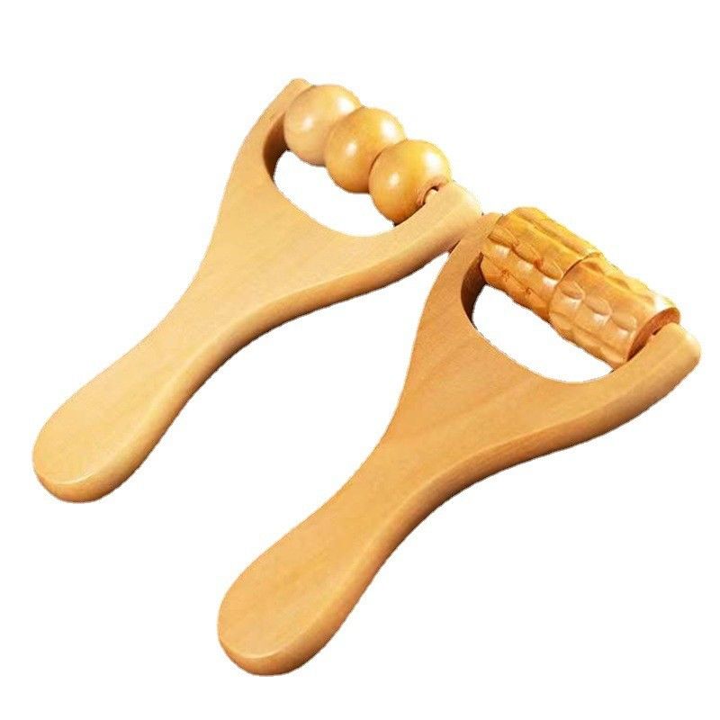 Roller Facial de madera Facial Hierba Madera Masajista para productos de moda Herramientas de belleza para mujer Masaje de la piel de la cara