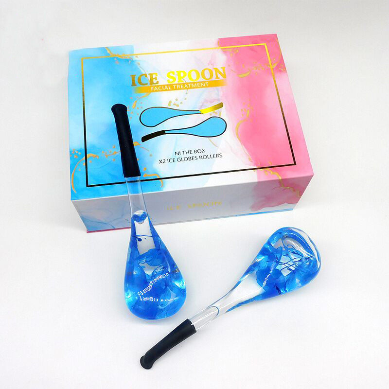 Globos de refrigeración de spa Globos de hielo de rodillos fríos Herramientas para el cuidado de la piel facial para mujeres Rostro Ojos Cosméticos