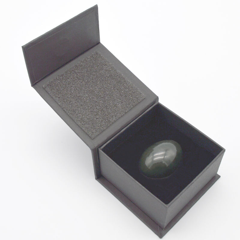 Huevos de Yoni de Jade Verde grabado Nefrita huevos de Jade para el ejercicio vaginal talla Tipo de grabado