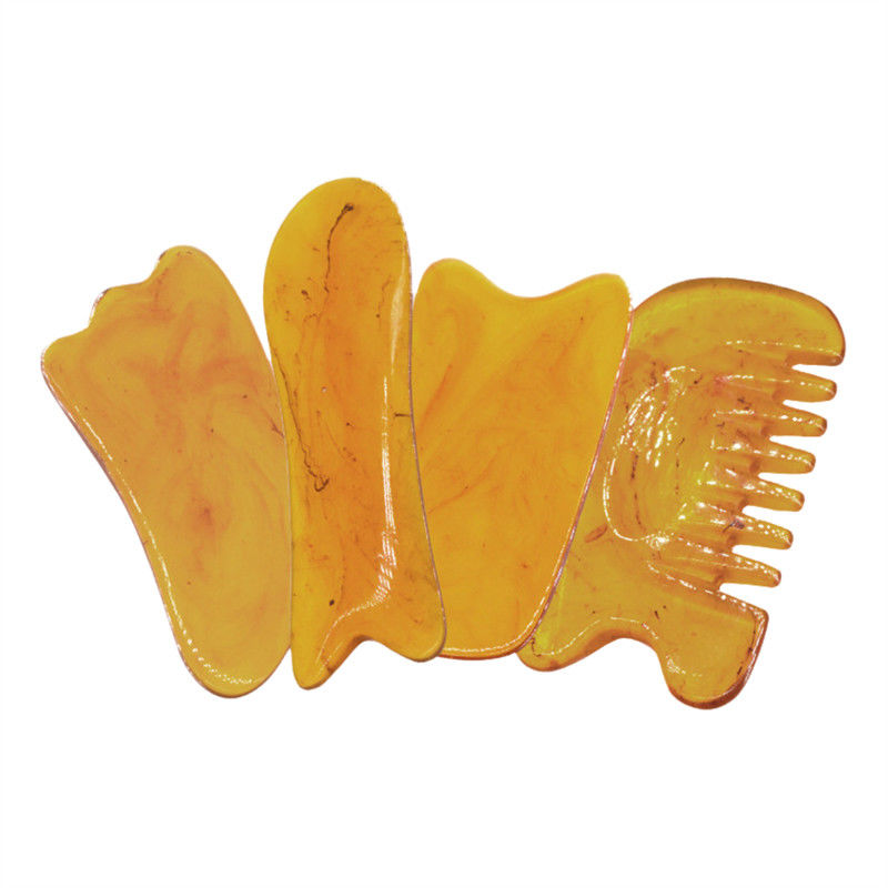 Herramienta de masaje para el cuidado de la piel de múltiples estilos Resina Gua Sha Board para el meridiano del cuerpo de dragado y acupuntura de masaje OEM / ODM bienvenido