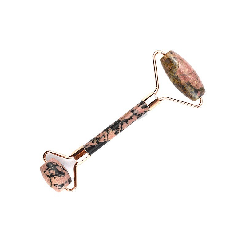 Masajista facial Rodonita de piedra de jade Gua Sha para masaje muscular Antienvejecimiento 100% piedra preciosa natural Logotipo personalizado hogar