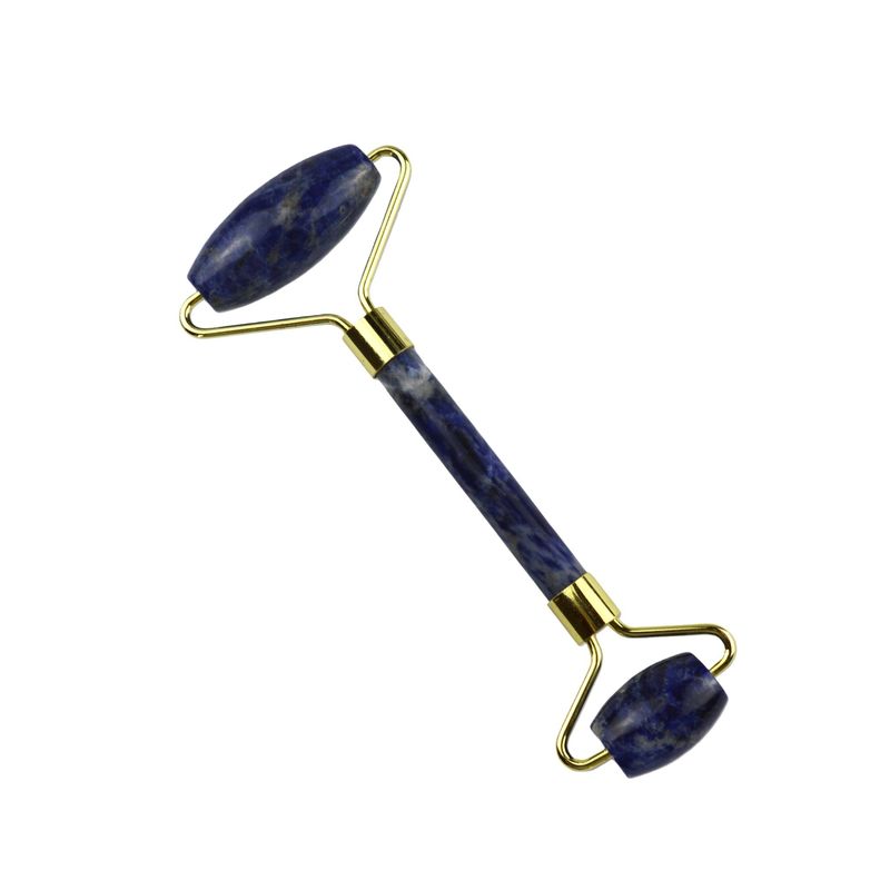 Blue Sodalite Face Guasha Roller 100% cristal natural Gua Sha Masajista para el cuidado de la piel y el masaje de spa
