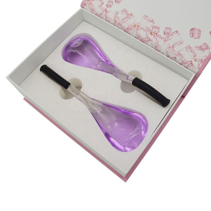2024 Globo de hielo Globo de hielo Belleza de hielo Herramientas de masaje facial Bola de masaje púrpura para mujer Ojos Cuello Asmr de productos populares