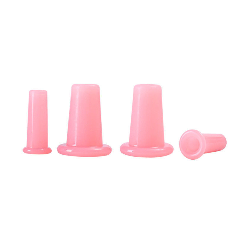 100% de silicona casera con cubos de guasha salón de belleza exclusivo multi color cuatro piezas de conjunto facial con cubos de gua sha para el cuidado