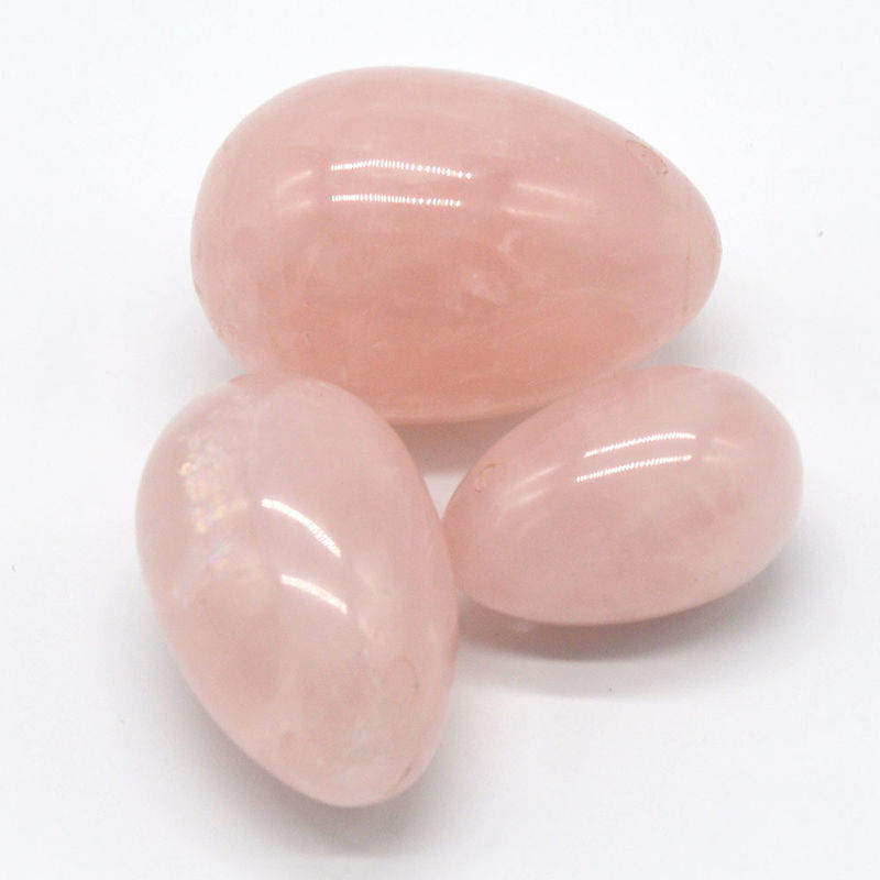 Técnica pulida cuarzo rosa y jade huevos Yoni Top Kegel ejercicio de elección para mujeres
