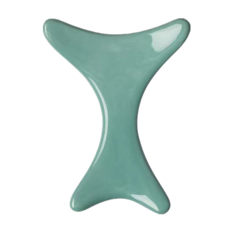 Cuerpo de cerámica Gua Sha tabla de raspado para el drenaje linfático y logotipo personalizado disponible