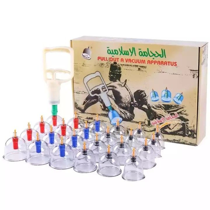 Kit de terapia con vacío y ventosas Ventosas desechables Hijama Set de ventosas 24 piezas 39*27*8cm 80*42*56.5cm 20 cajas/caja