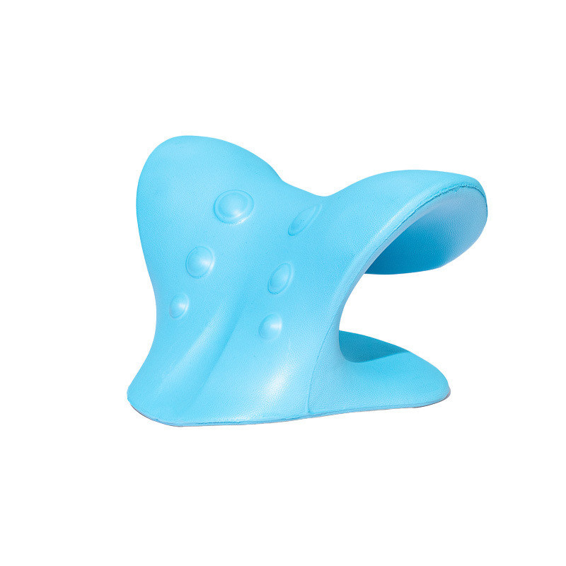 Herramienta de masaje de cuello polivalente almohada cervical en forma de C con presión de los dedos de gravedad y tracción de los hombros
