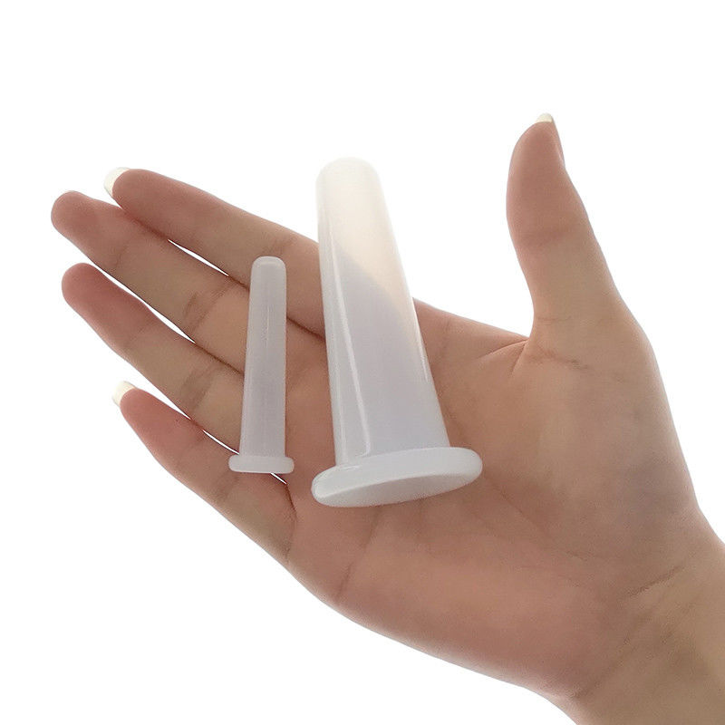 2pcs Silicona Cupping Set para el cuidado de la salud Terapia Física Masaje Taza Taza de aspiración de vacío
