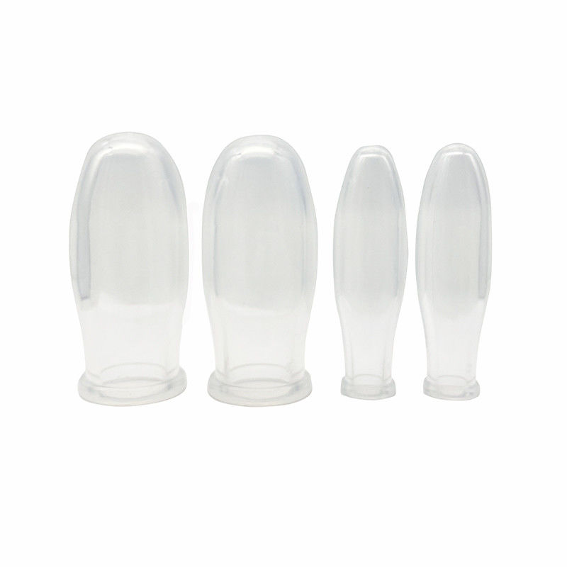 4pcs Diseño Transparente Kit de Cupping Facial de Silicona para Vacuo Terapia de Silicona Masajista Cuerpo de Cupping Set Mejorar el cuerpo