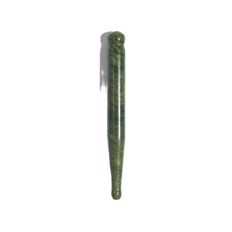 110*12mm Xiuyan Jade Gua Sha Stick El último masaje facial y drenaje linfático herramienta