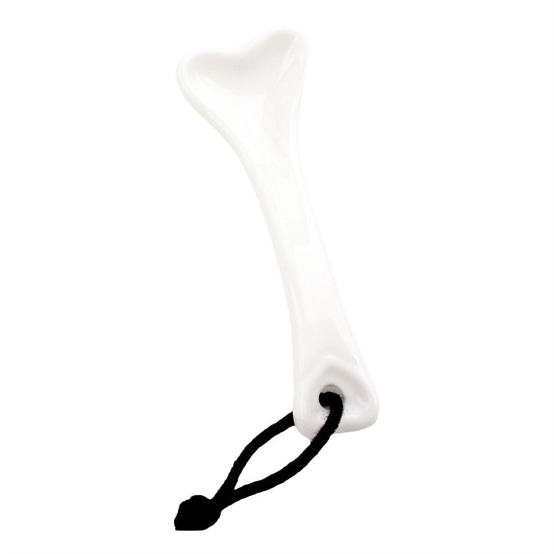 Tabla de cerámica facial Gua Sha para masaje corporal y cuidado de la piel de los ojos