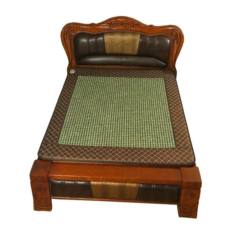 Masajista de jade natural para la comodidad SPA cómodo Masaje de piedra de jade calefacción colchón Health Pad