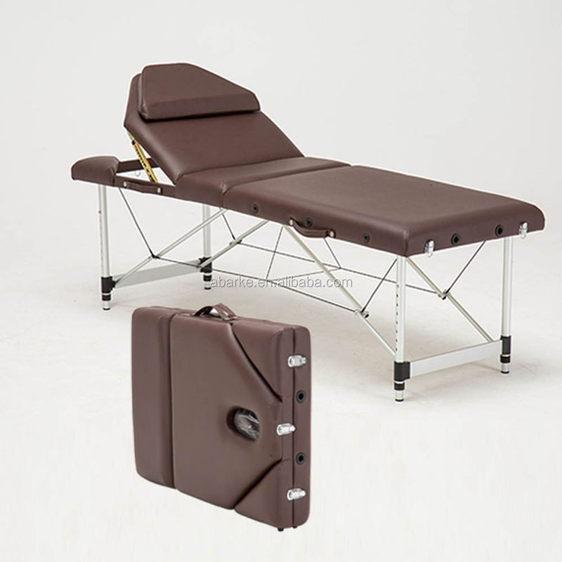 abkb-023 Cama de masaje portátil multifuncional plegable Silla de acupuntura de medicina tradicional china con masajeador