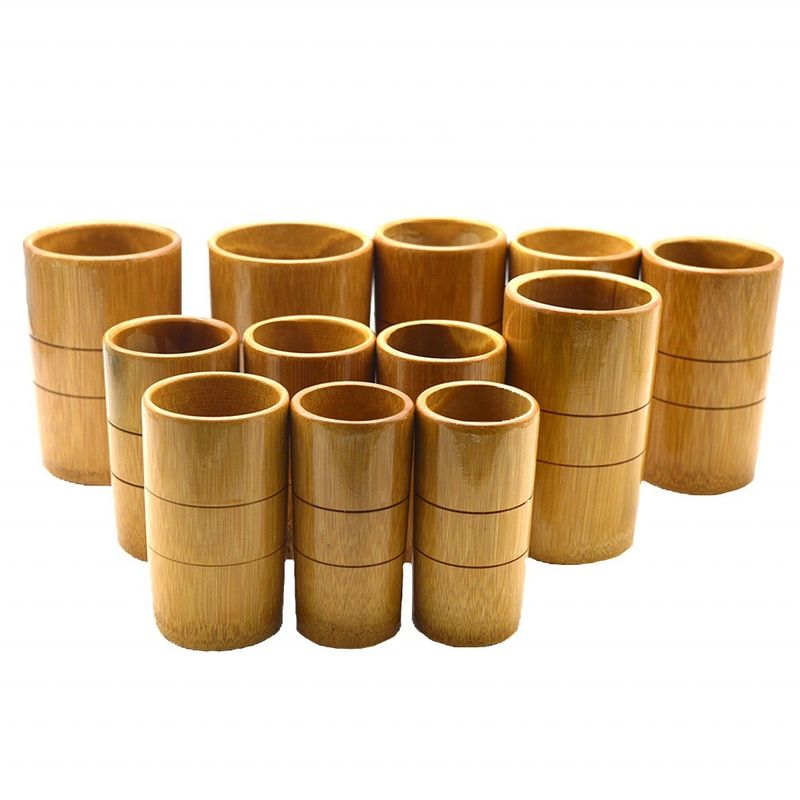 12 piezas de Bamboo Natural Cupping Therapy Set para mejorar la circulación