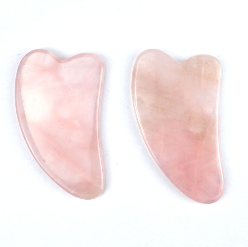 Raspador portátil de Gua Sha de Jade Natural para masaje de cara y cuello y cuidado de la belleza