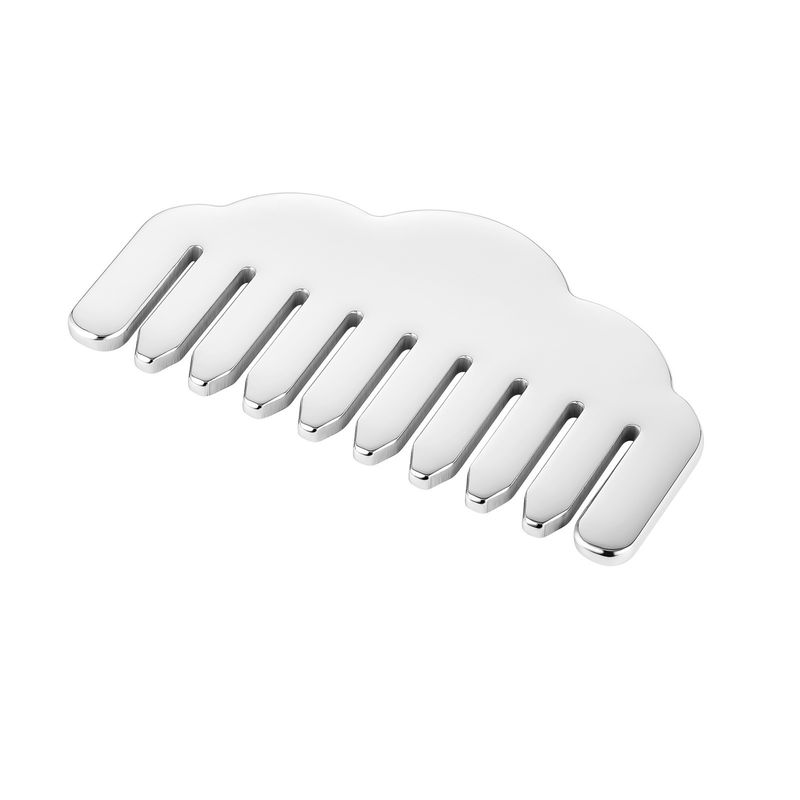 Acero inoxidable Gua Sha Peinado de cabello Forma de corazón Herramienta de masaje de cuero cabelludo para equipo de masaje de cabeza