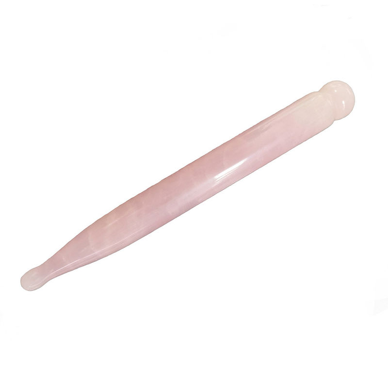 2024 Rosa Cuarzo Gua Sha Punto de Acupuntura Masaje Guasha Pluma Para Tratamiento Corporal con Logotipo Disponible Mejor Vendedor