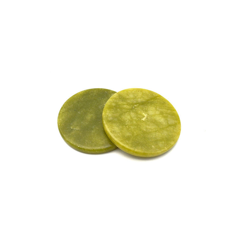 Masajista facial XiuYan Jade Round Jade Glue Gasket Eyelah Extensión de pestañas de piedra Extensión de pestañas para masaje de mejora de la belleza