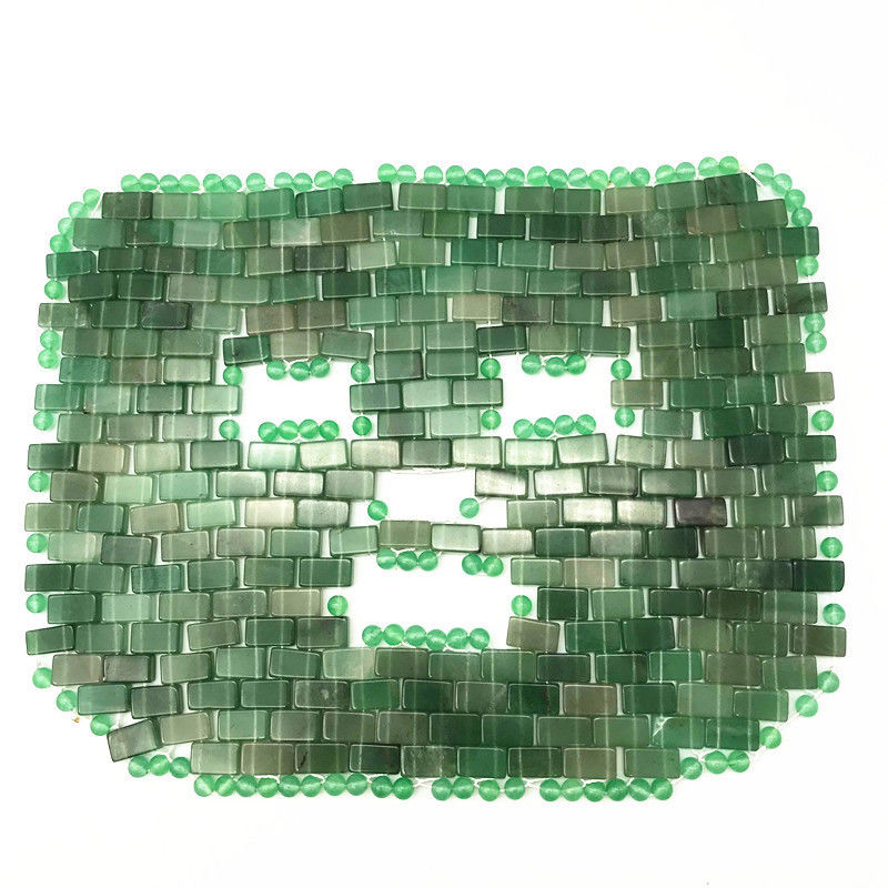 Masajeador de ojos de piedra de jade natural Rosa de cuarzo Aventurine Diosa de la cara máscara de belleza cuidado de la belleza debe tener para la piel radiante