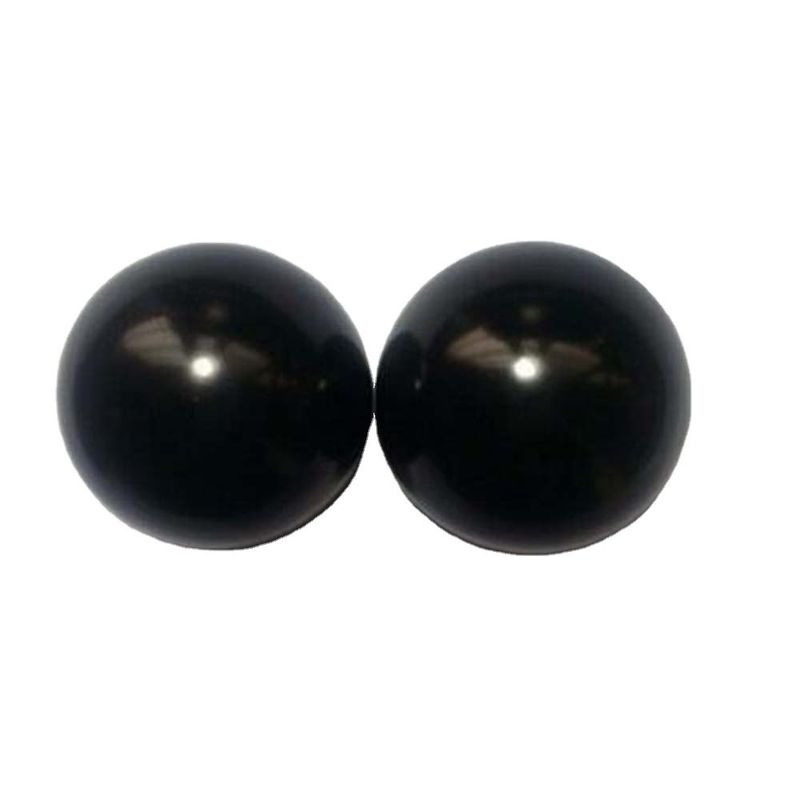Esfera de cristal esculpida de 50 mm natural de piedra negra Bian de masaje con bola de mano para masajes y curaciones corporales