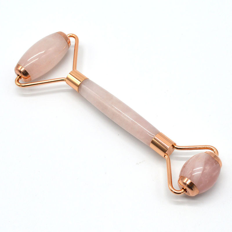 Salud y belleza Rosa Cuarzo Jade Guasha Roller de masaje anti arrugas Jade Roller Gua Sha para mejorar la rutina de cuidado de la piel