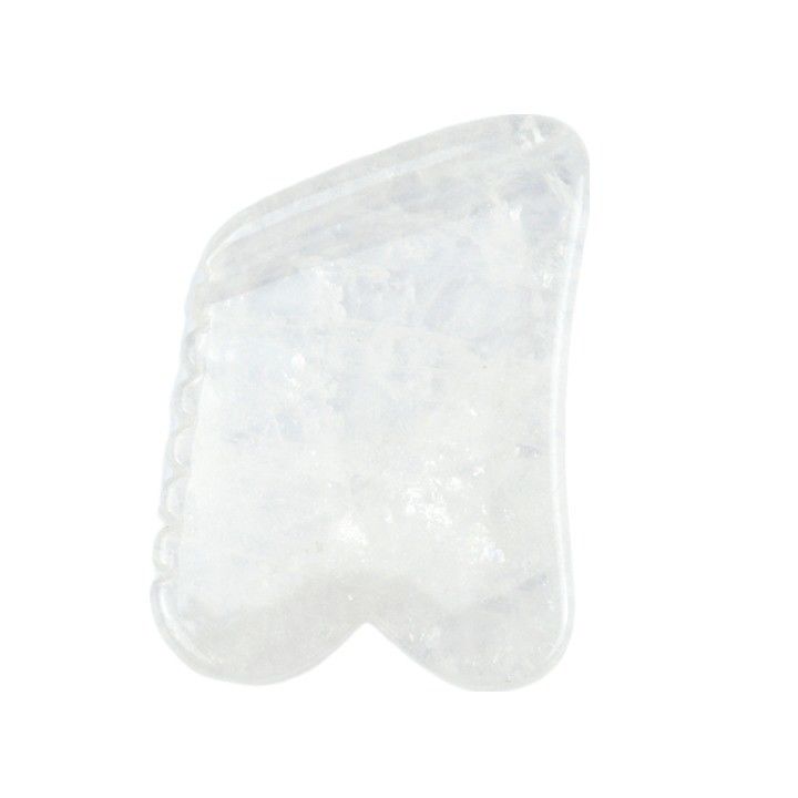 Tabla de masaje de cuarzo Gua Sha piedra natural cristal Guasha piedra curativa de belleza facial cuerpo herramienta de spa para masaje corporal