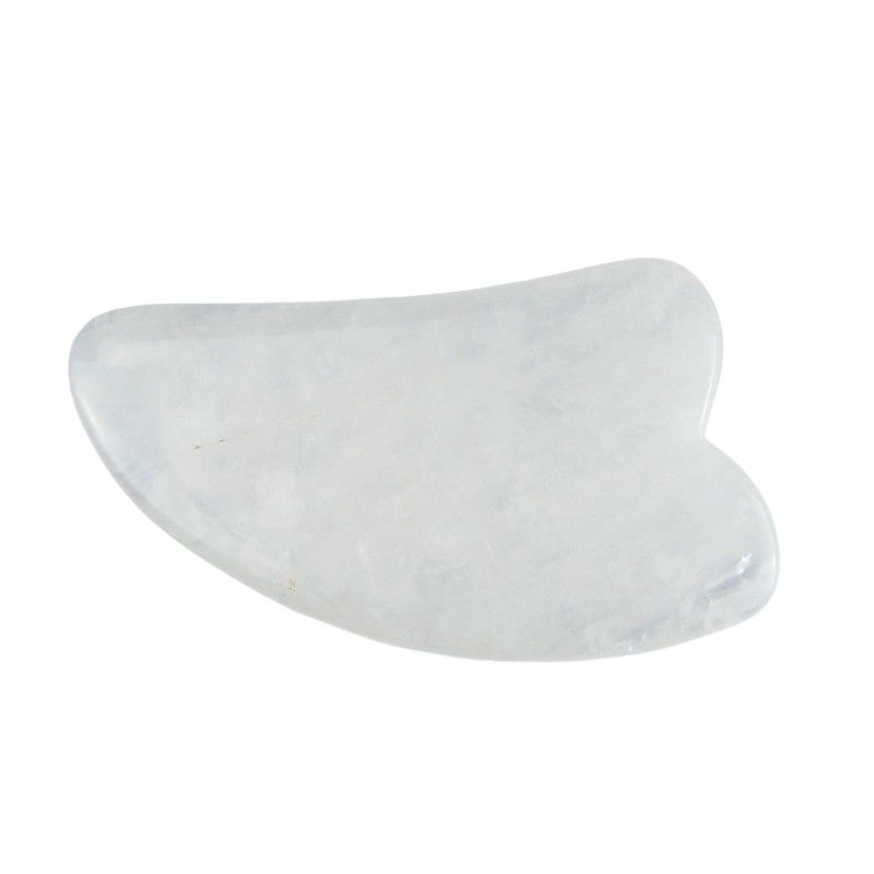 2024 Cuerno forma de cuarzo claro Gua Sha Scraping masaje tabla El equipo de masaje corporal para la salud debe tener bienestar