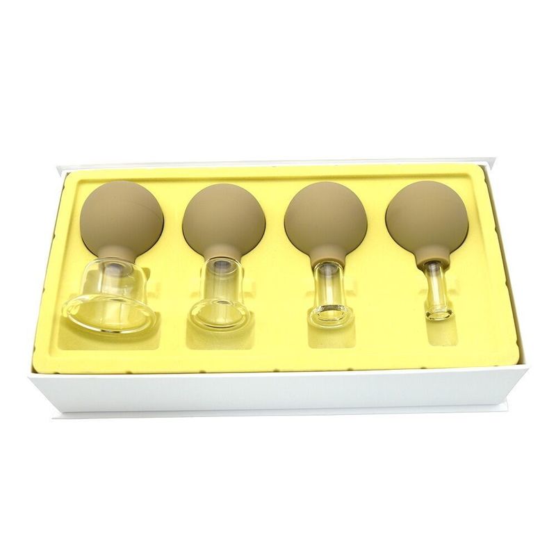96mm de altura chino tradicional de vidrio con ventosas masaje terapia de vacío equipo de ventosas conjunto Kit para la espalda hombro pierna cuerpo