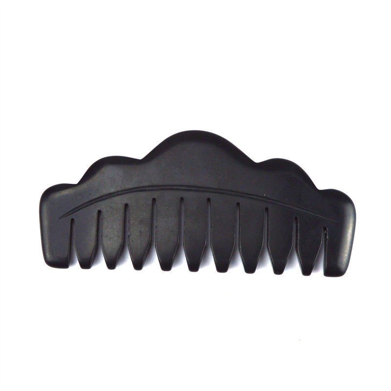 Massager para el cuerpo Mejores productos 2024 Mini Natural Negro Piedra Bian Gua Sha Masaje de cabello Cuero cabelludo peine Guasha Massager para la cara raspador de cuerpo