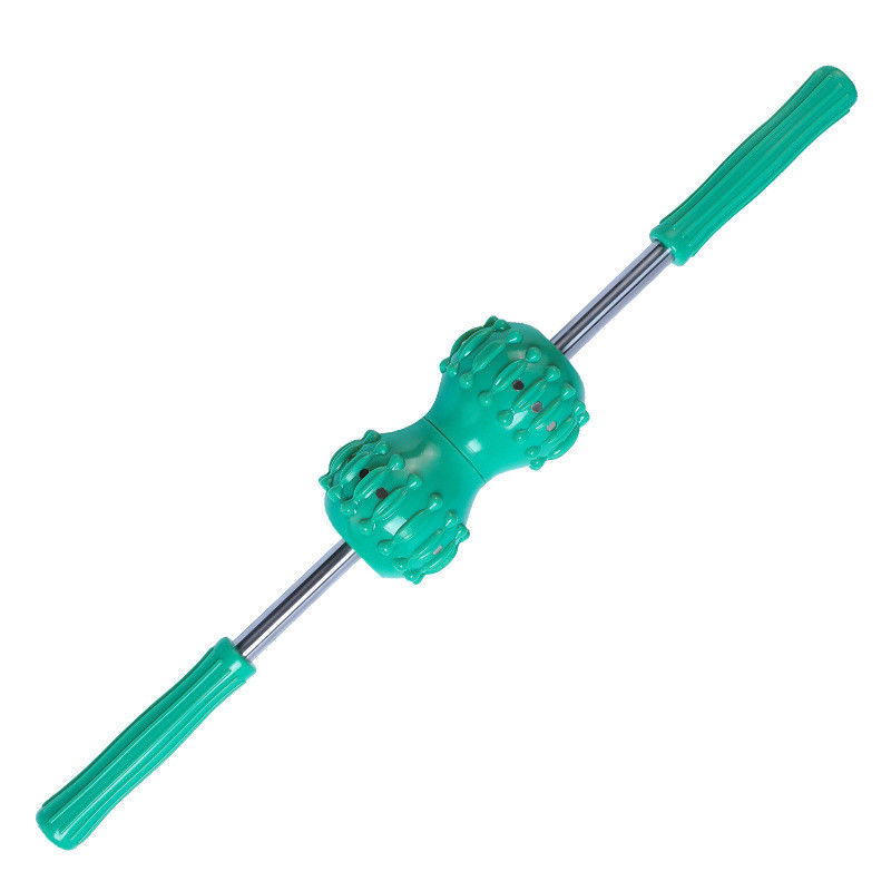 PVC fuerte de doble bola magnética de espalda masajista cuerpo del meridiano de masaje de rodillo manual Acupuntura palillo ventaja de servicio profesional