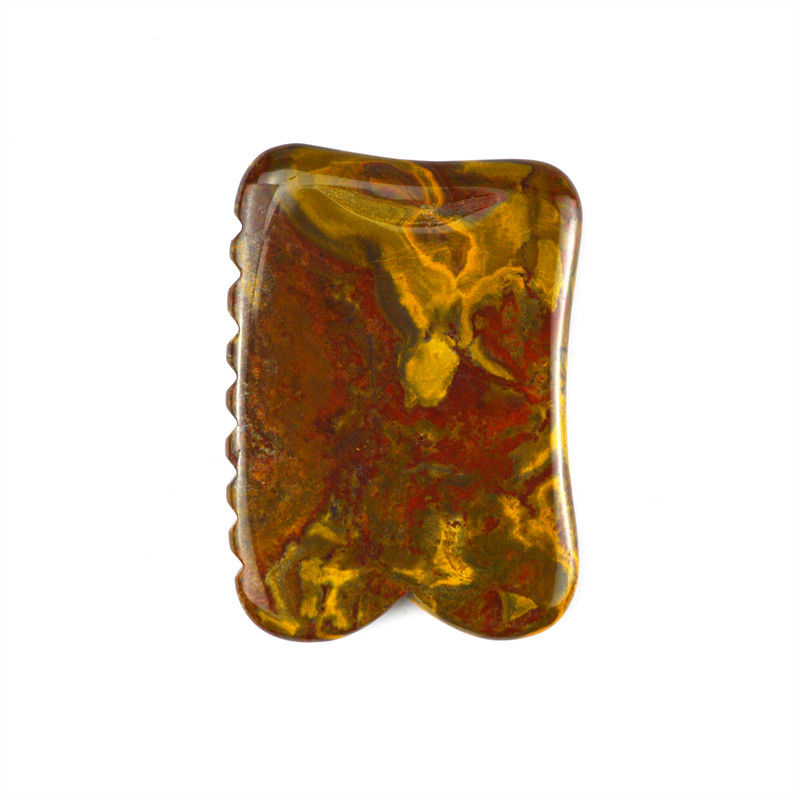 Masajeador corporal de Mookaite amarillo para Gua Sha Piedra de eliminación de la terapia facial Herramienta de masaje dentro de su presupuesto