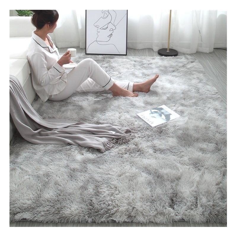 Alfombra de piso de fibra de poliéster de estilo moderno para sala de estar elegante y cómoda