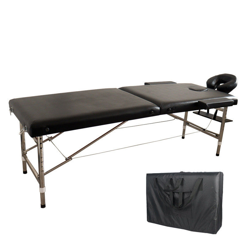 Cama de masaje plegable portátil de cuero PU para belleza y salud corporal en salón