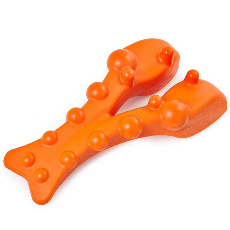 Apoyo corporal almohada de masaje cervical portátil con masajeador de acupresión y estiramiento de espalda de algodón de memoria