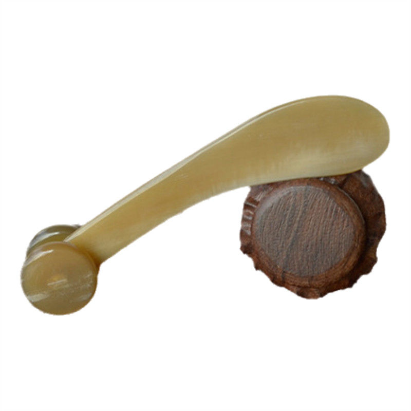 Yak Cuerno Gua Sha Tabla Bull Cuerno Masajista de Cuerpo Roller de Cuidado de la Piel para el área de masaje de cuerpo completo