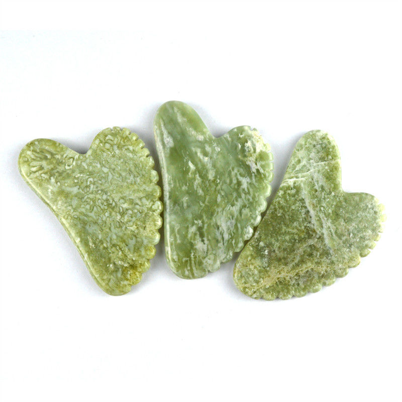 2024 Llegadas Forma de corazón natural Xiuyan Jade Gua Sha Scraping Board La herramienta de masaje definitiva para la relajación de todo el cuerpo