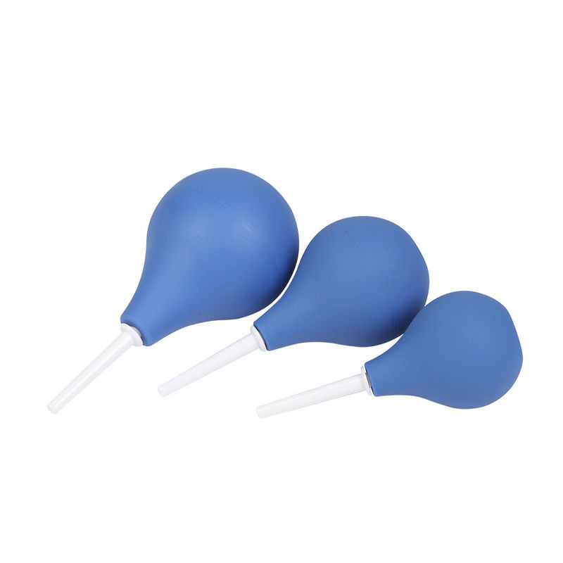 Enema de PVC azul Bulbo Ducha Jeringuilla de colon limpiador Kit médico para duchas anales Duchas vaginales Hombres Mujeres