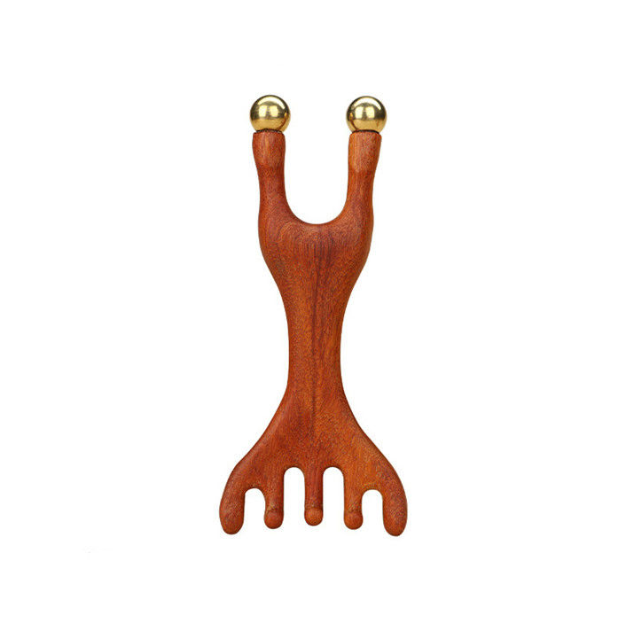 Cuello de la cabeza Meridiano Masajista Cabeza Gua Sha Peinado de masaje para contorno y levantamiento de rasgos faciales