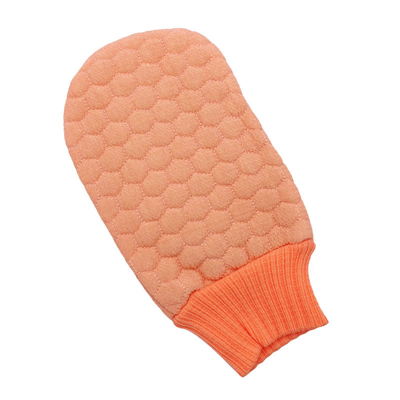 Guantes exfoliantes de limpieza profunda con logotipo personalizado para guantes de cuero muerto y fregado corporal